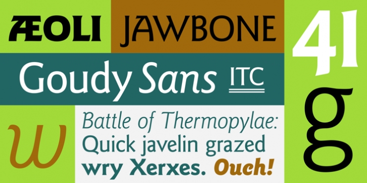 ITC Goudy Sans font preview