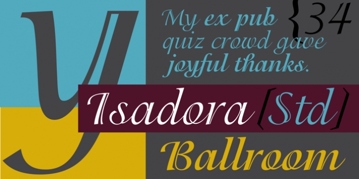 ITC Isadora font preview