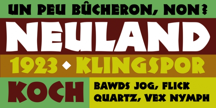 Neuland font preview