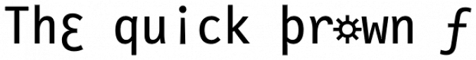 FF LetterGothic Slang Font Preview