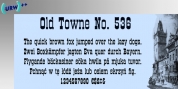 Old Towne No. 536 font download