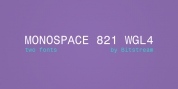 Monospace 821 WGL4 font download