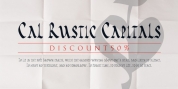 Cal Rustic Capitals font download