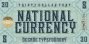 National Currency font download