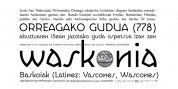 Waskonia font download