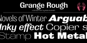 Grange Rough font download