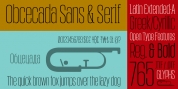 Obcecada Sans & Serif font download
