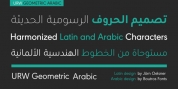URW Geometric Arabicreg; font download