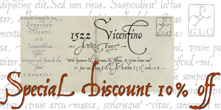 1522 Vicentino font preview