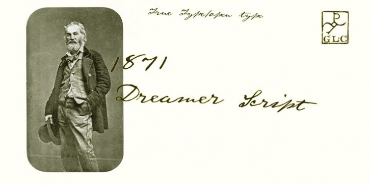 1871 Dreamer Script font preview