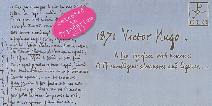 1871 Victor Hugo font preview