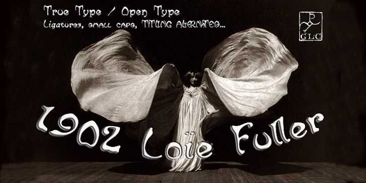 1902 Loïe Fuller font preview