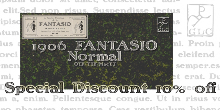 1906 Fantasio font preview