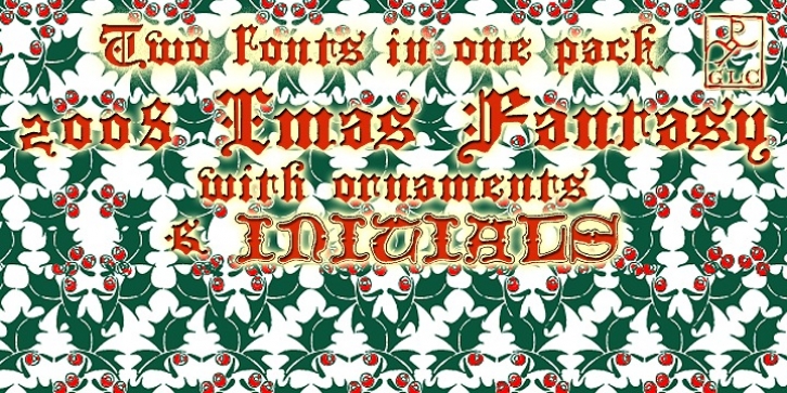 2008 Xmas Fantasy font preview