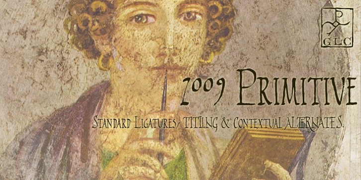 2009 Primitive font preview