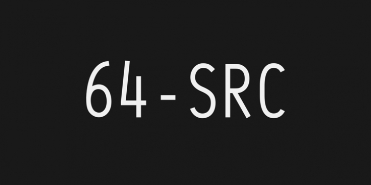 64-SRC font preview