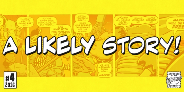 A Likely Story font preview