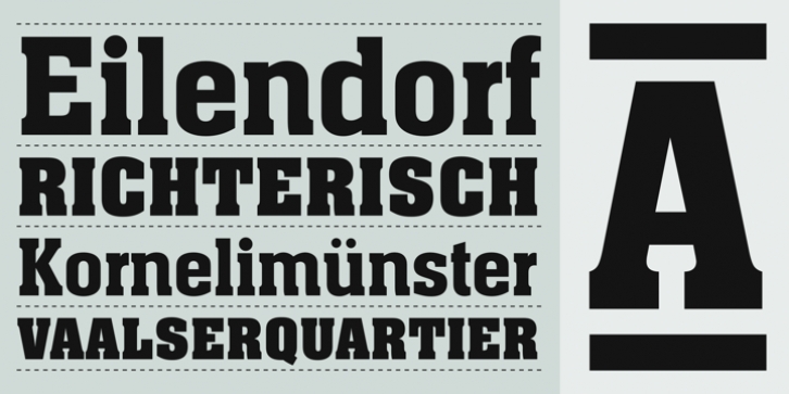 Aachen font preview