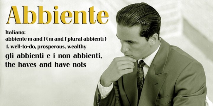 Abbiente font preview