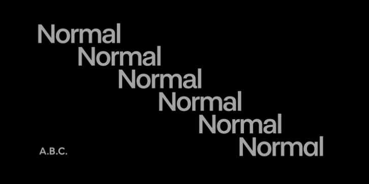 ABC Normal font preview