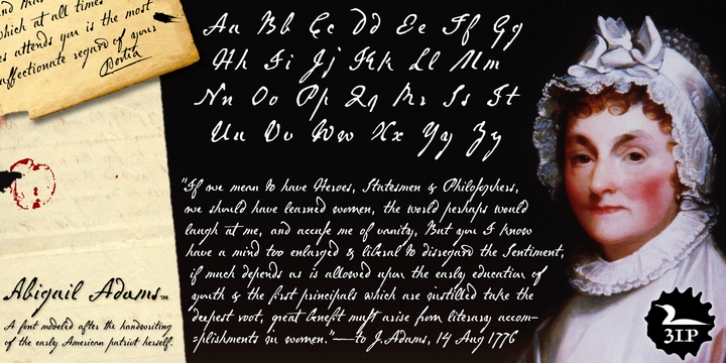 Abigail Adams font preview