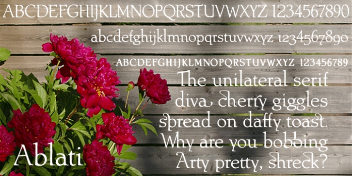 Ablati font preview