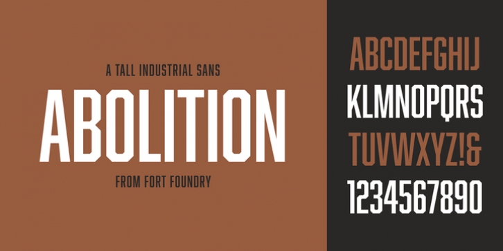 Abolition font preview