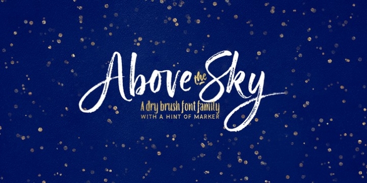 Above the Sky font preview