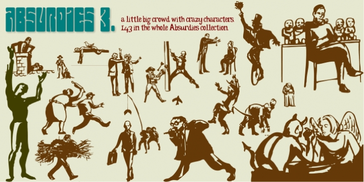 Absurdies font preview