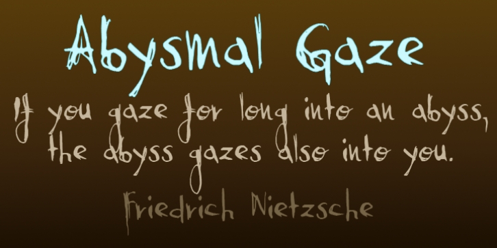 Abysmal Gaze font preview