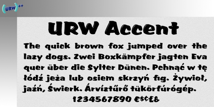 Accent font preview