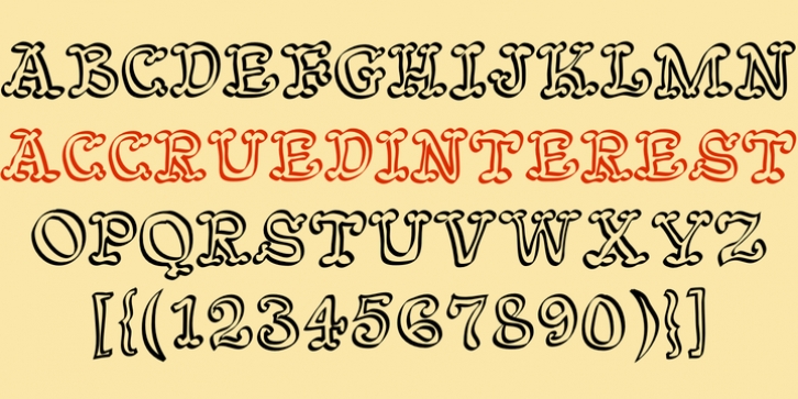 AccruedInterest font preview