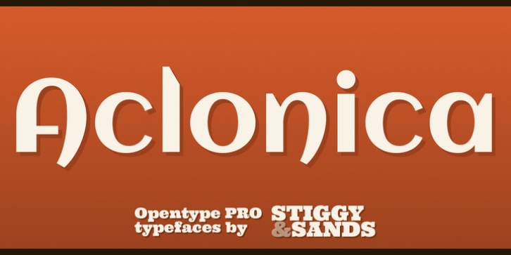 Aclonica Pro font preview