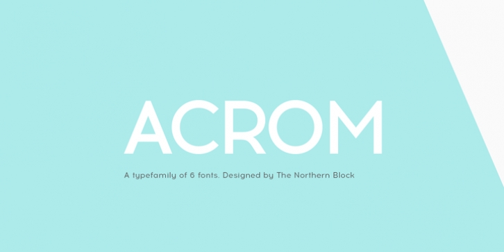 Acrom font preview