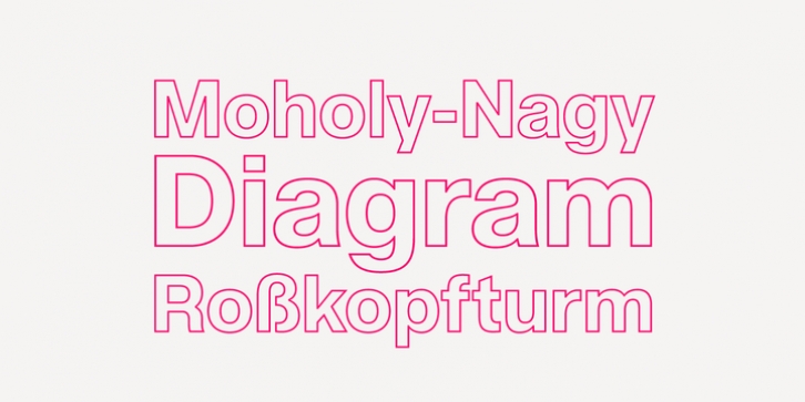 Acronym Outline font preview