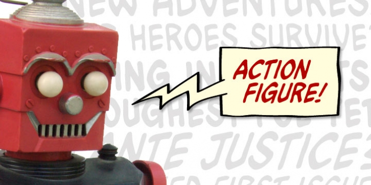 Action Figure BB font preview