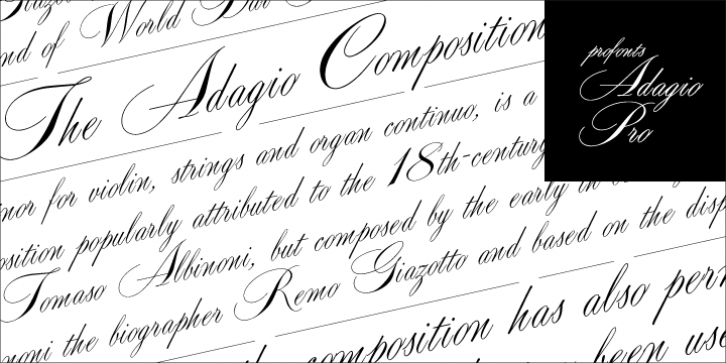 Adagio Pro font preview