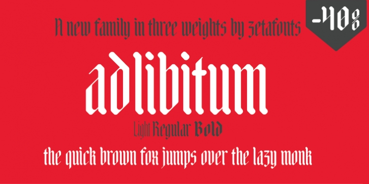 Adlibitum font preview