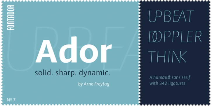 Ador font preview