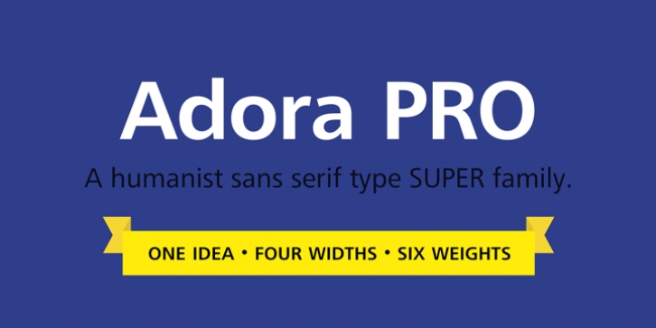 Adora Compressed PRO font preview