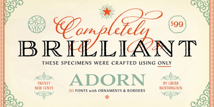 Adorn font preview