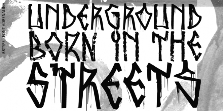 Adrenalina font preview