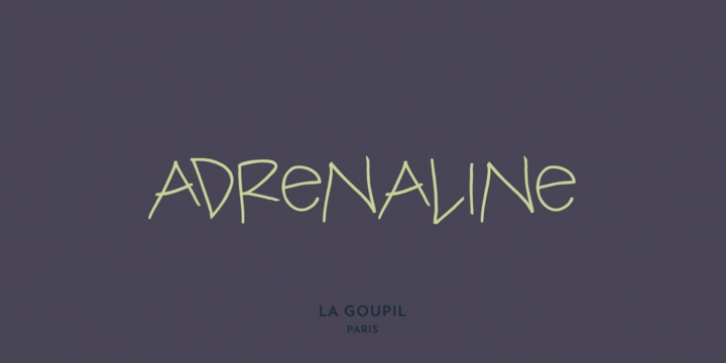 Adrenaline font preview