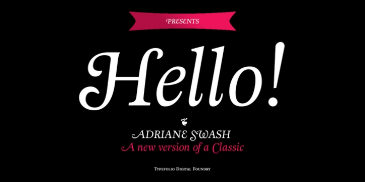 Adriane Swash font preview