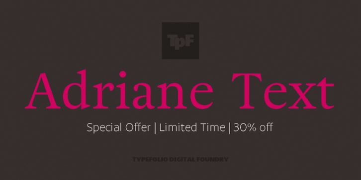 Adriane Text font preview