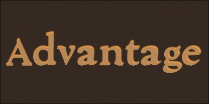 Advantage font preview