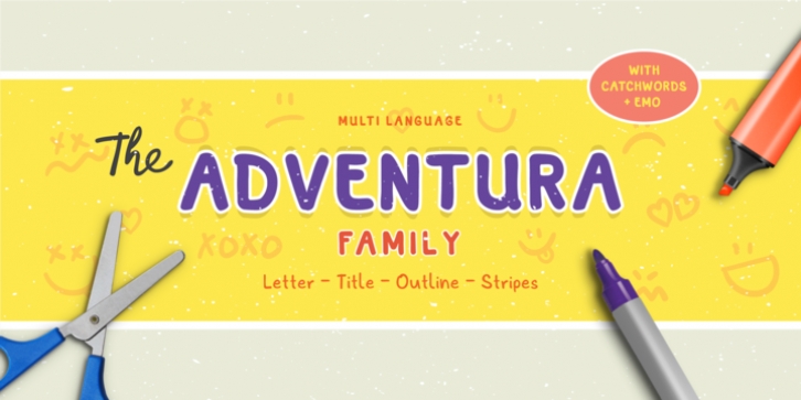 Adventura font preview