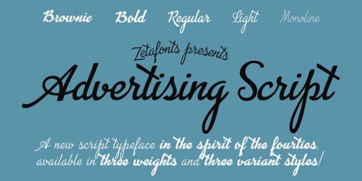 Advertising Script font preview