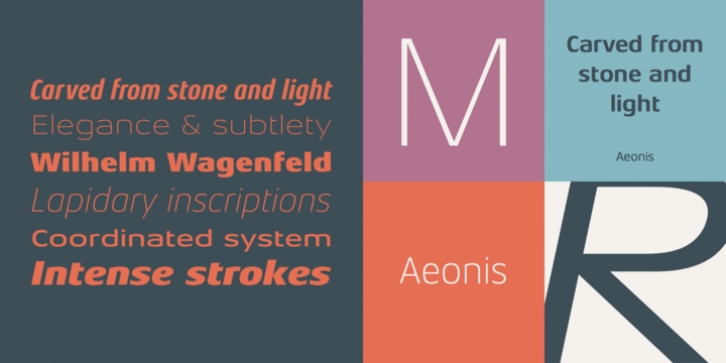 Aeonis Pro font preview