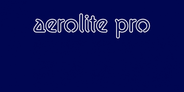 Aerolite Pro font preview